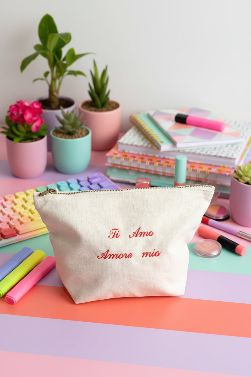 Pochette ricamo