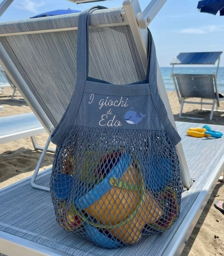 Borsa Porta Giochi da Spiaggia a Rete – Personalizzabile