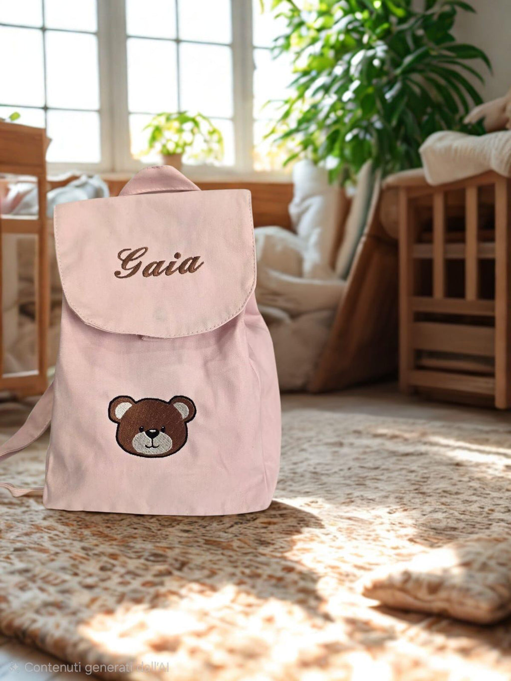 Zainetto personalizzato con ricamo