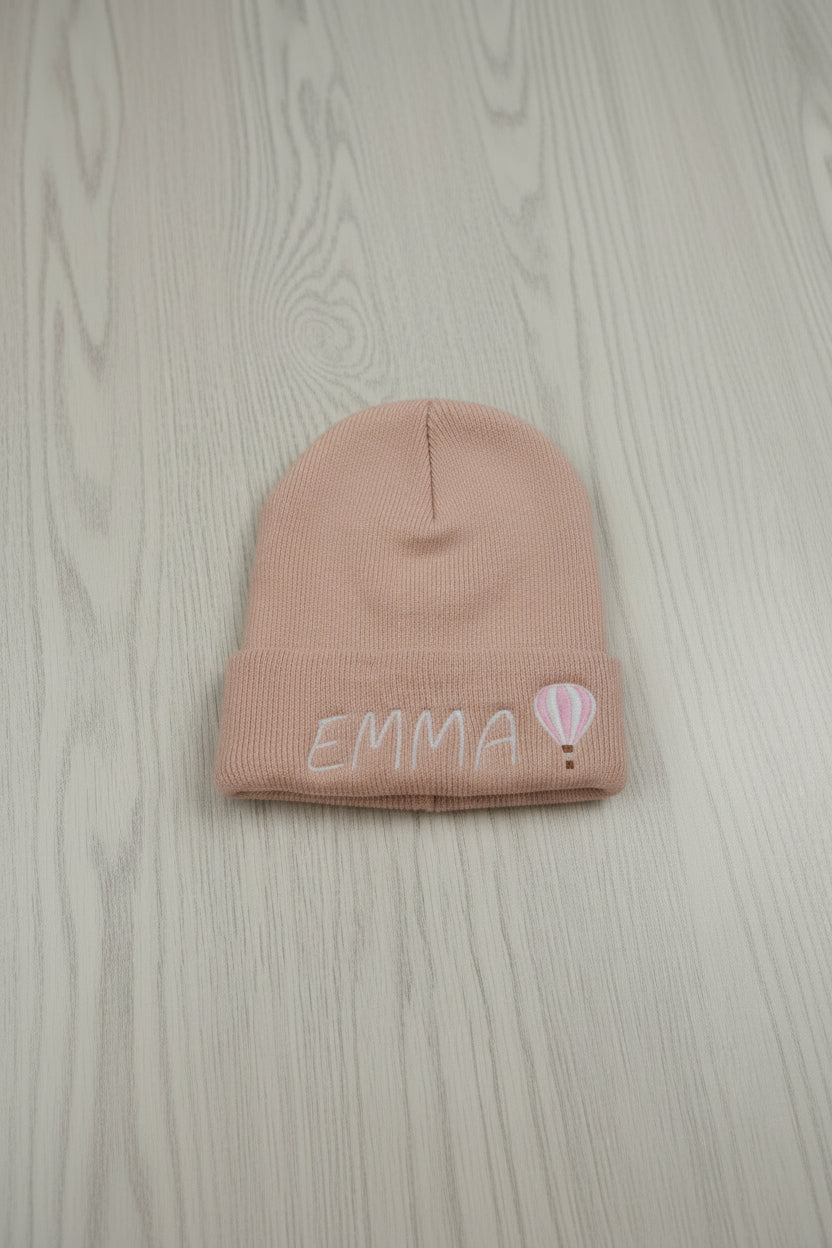 Berretto bambino con ricamo nome