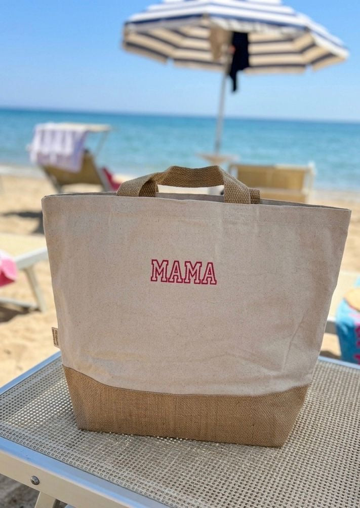 Borsa mare in Juta personalizzata