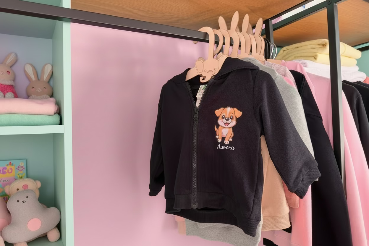 Felpa baby con stampa e nome