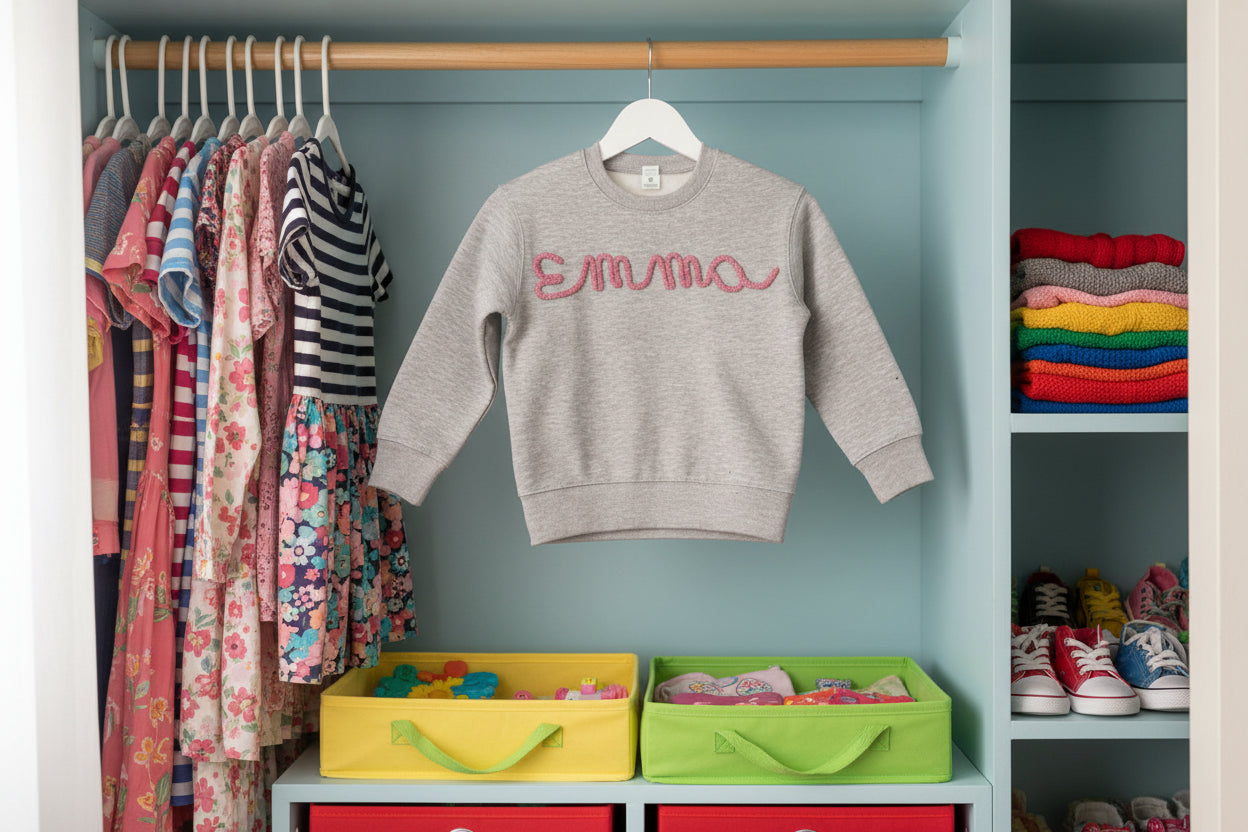 Felpe con scritta in Tricotin