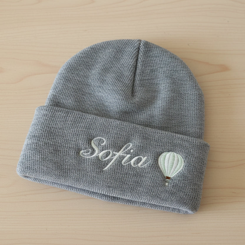 Berretto bambino con ricamo nome